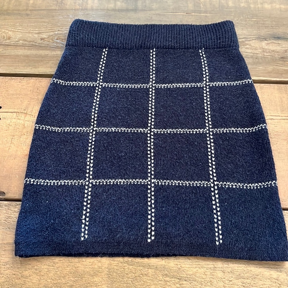 Knit Pencil Mini Skirt XS
